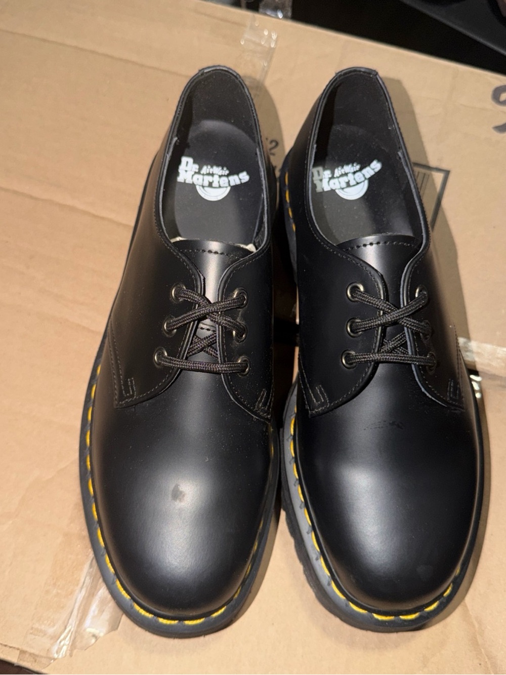 Dr. Martens 1461 Quad Smooth Leather Platform Shoes Size 10 Men . 11 Women